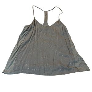 American Eagle Outfitters Silver Tank Top